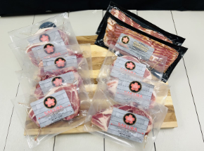 Sakura Chops and Bacon Combo